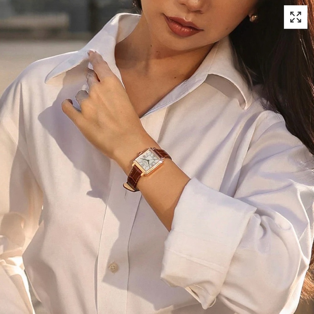 Lola Rose New Cube Mother of Pearl Watch.